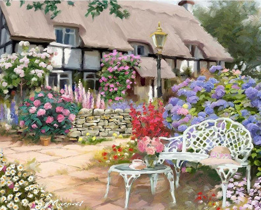 Alluring Floral House Paint by Numbers