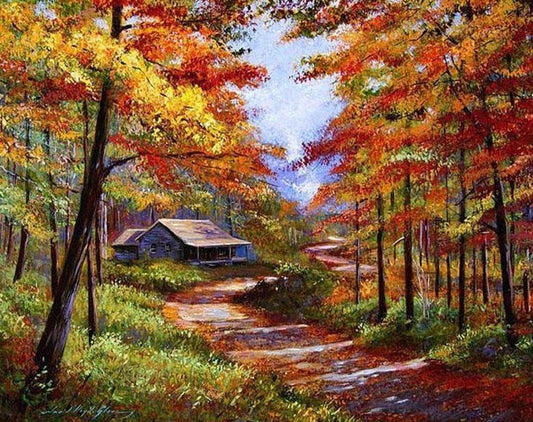 Autumn Pathway Paint by Numbers