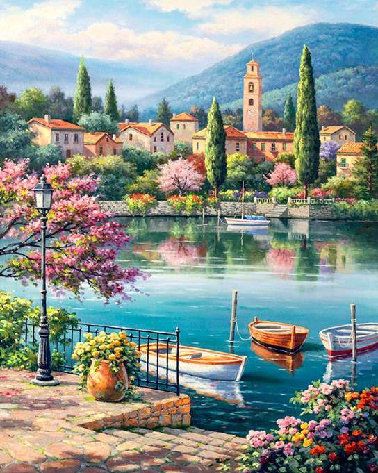 Landscape Paint by Numbers