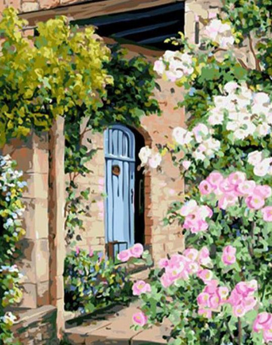 Floral Entrance Paint by Numbers