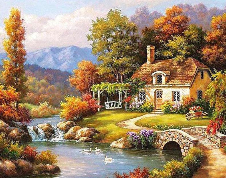 Lake House Paint by Numbers