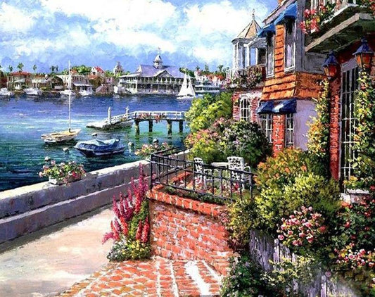 Sea View House Paint by Numbers