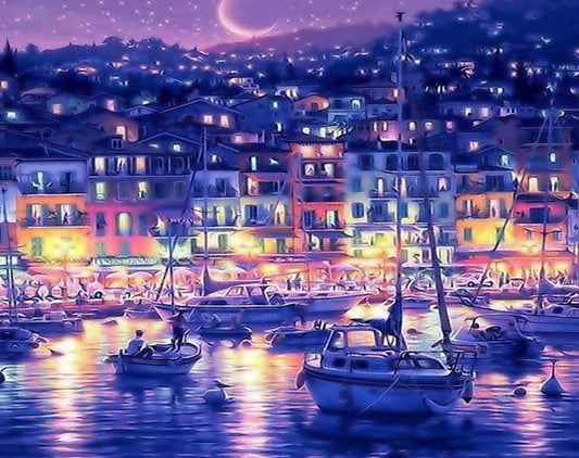 City View at Night Paint by Numbers