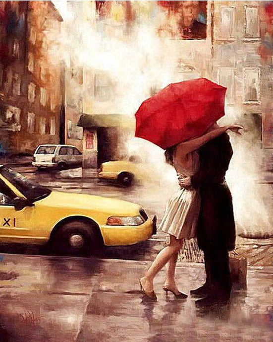 Romantic Couple Paint by Numbers