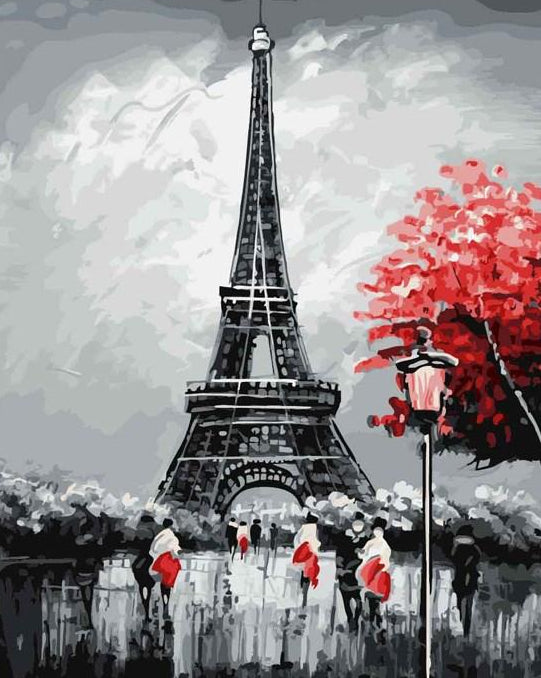 Eiffel Tower Paint by Numbers