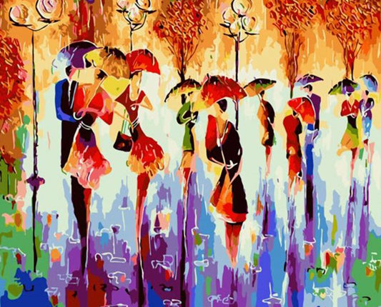 Couples Abstract Art Paint by Numbers