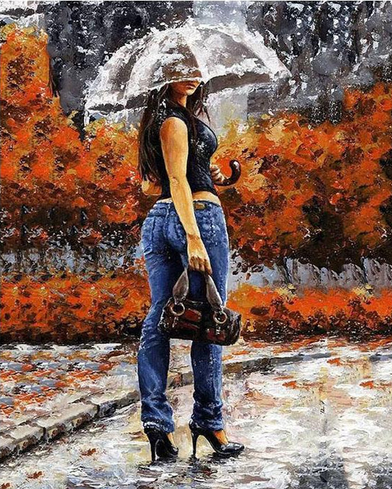 Girl on High Heels Paint by Numbers