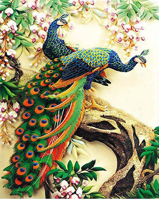 Gorgeous  Peacocks Paint by Numbers