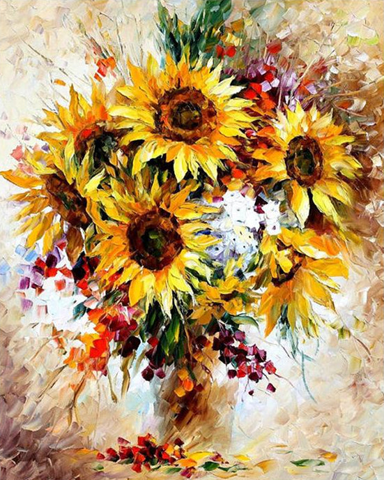 Sunflowers Paint by Numbers