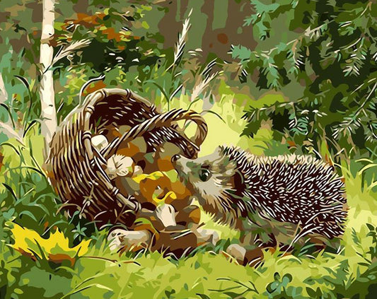 Hedgehog Paint by Numbers