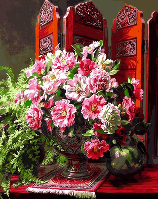 Home Decor Flowers Paint by Numbers