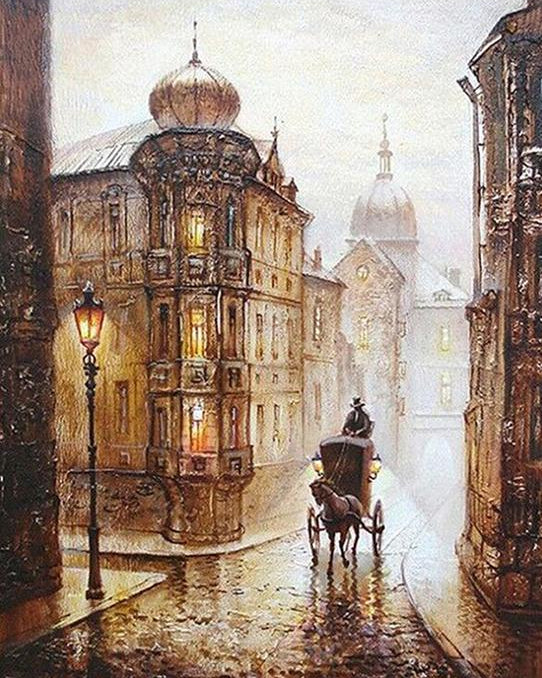 Horse Cab Painting by Numbers