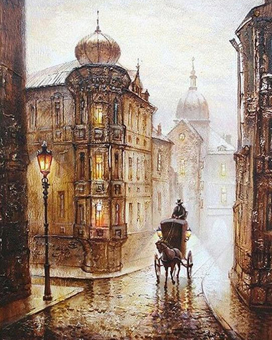 Horse Cab Painting by Numbers