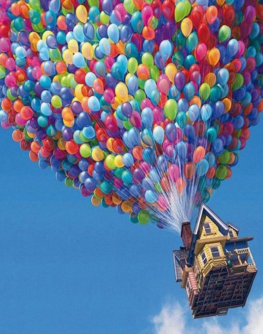 Flying House Paint by Numbers