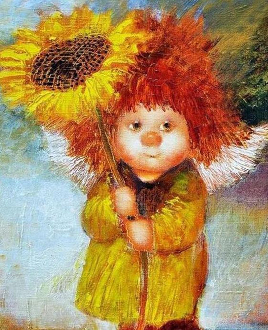 Fairy & Sunflower Paint by Numbers
