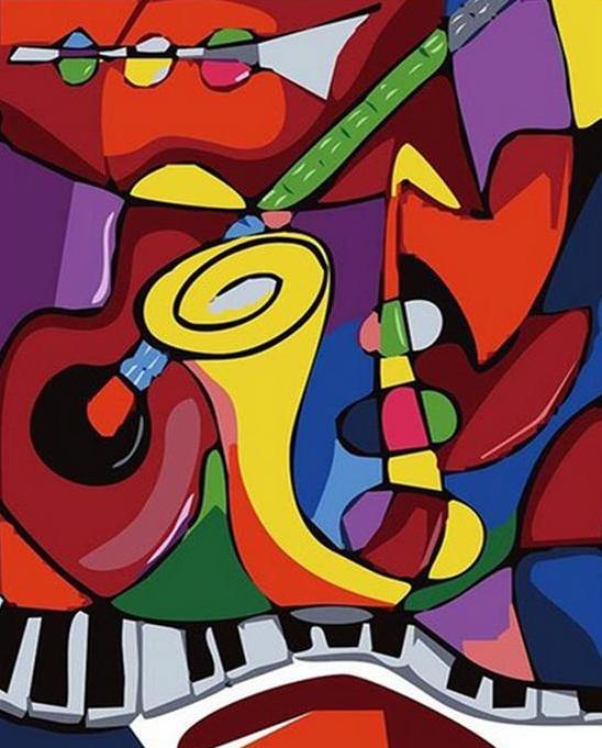 Musical Instruments Painting by Numbers