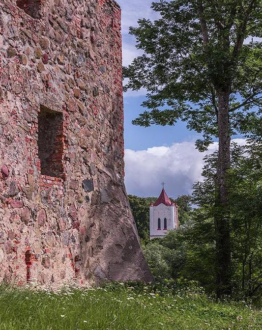 Stone Wall & Church Paint by Numbers