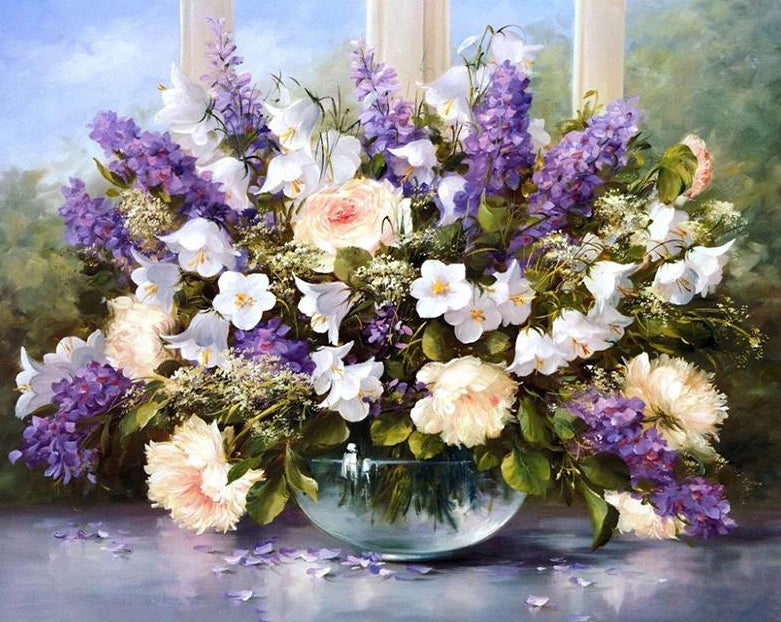 Pretty Flowers Paint by Numbers
