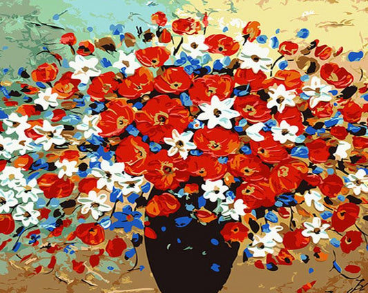 Beautiful Flowers Paint by Numbers