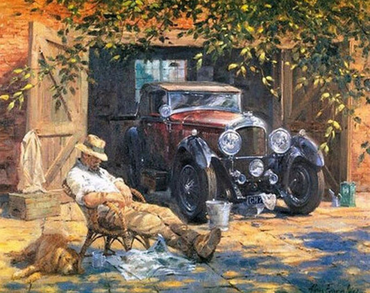 Sleeping Man Paint by Numbers Kit