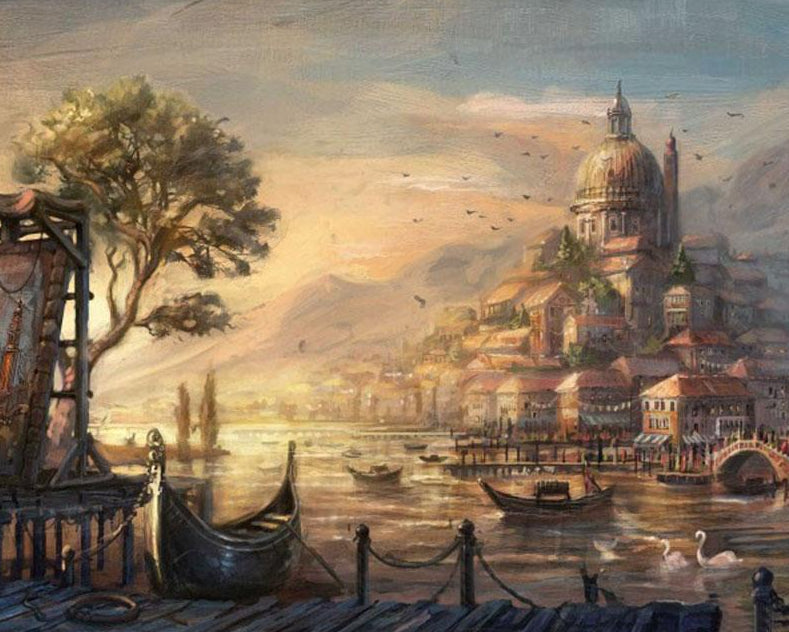 Vintage Landscape DIY Painting Kit