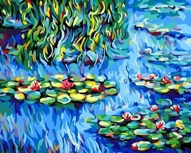Water Lilies Paint by Numbers