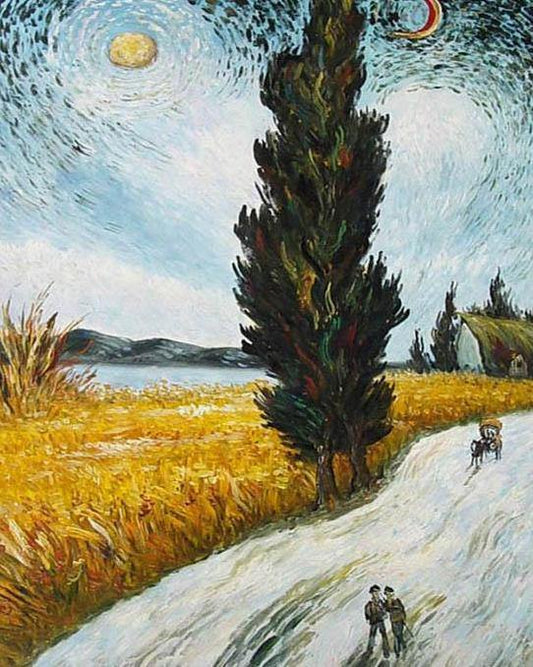 Wheat Field Harvest Paint by Numbers