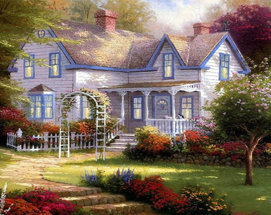Floral Lawn Paint by Numbers