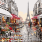 Eiffel tower paint by numbers