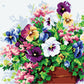 Colorful Flowers Pot Paint by Numbers