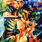 Colorful Violinist Paint by Numbers