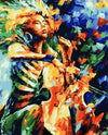 Colorful Violinist Paint by Numbers