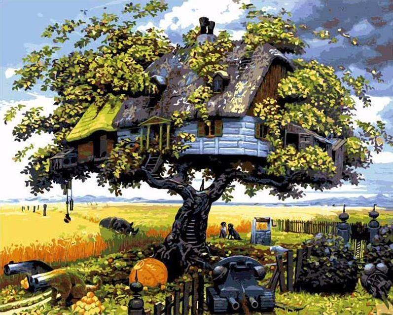 Tree House Paint by Numbers