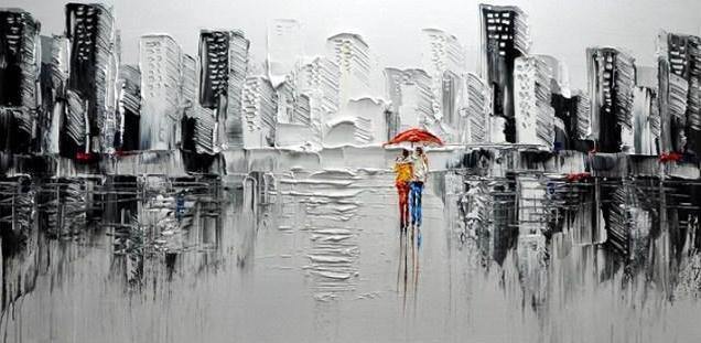 Abstract Cityscape Paint by Numbers