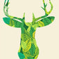 Abstract Reindeer Face Paint by Numbers