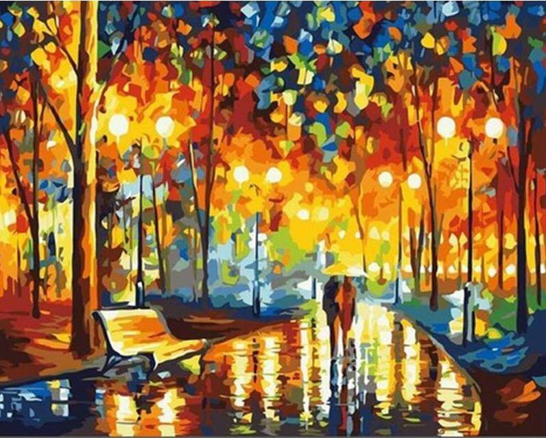 Abstract Street View Paint by Numbers