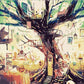 Abstract Tree House Paint by Numbers