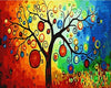 Abstract Tree Paint by Numbers