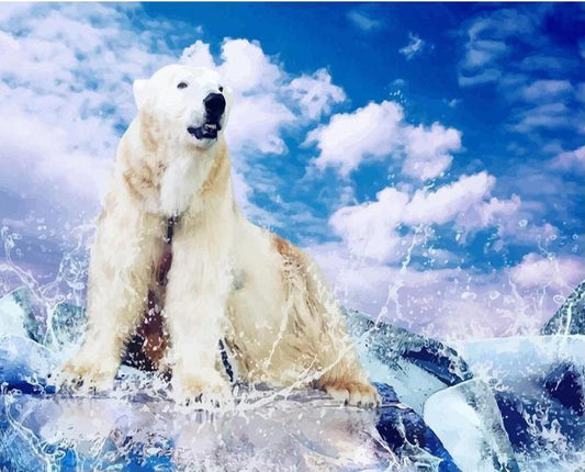 Polar Bear Paint by Numbers