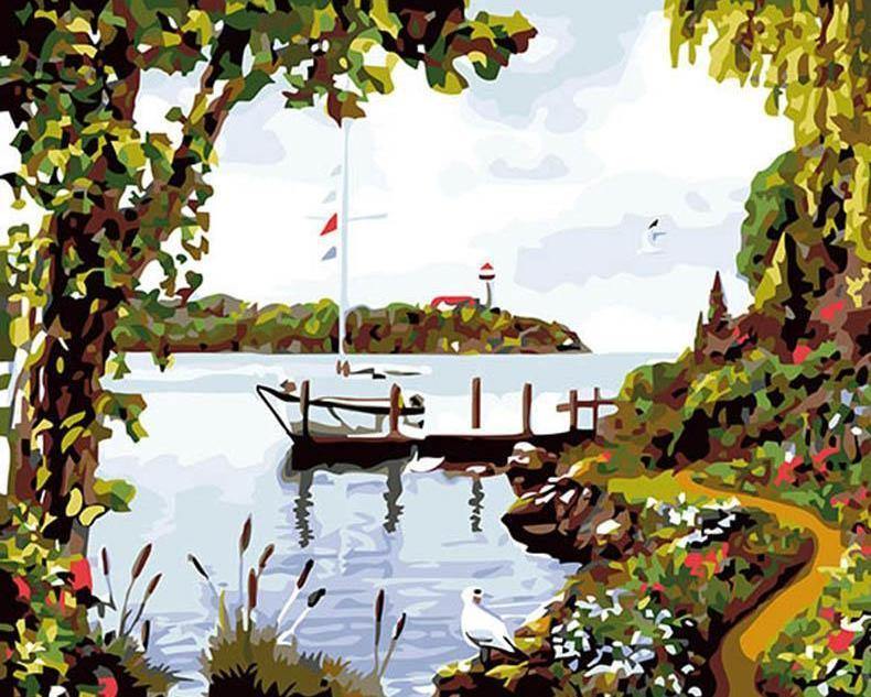 Amazing Lake View Paint by Numbers
