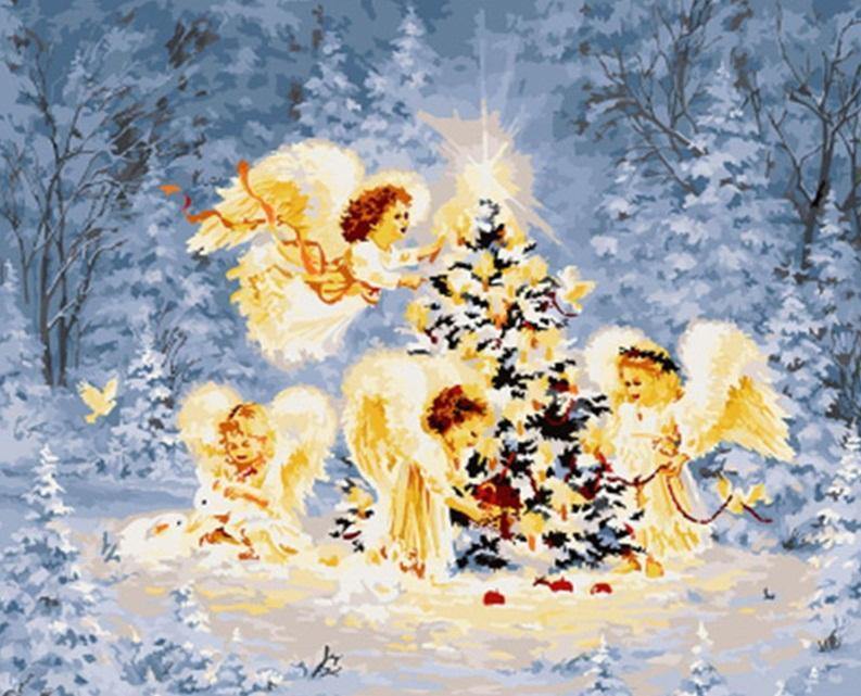 Angel Child Christmas Paint by Numbers