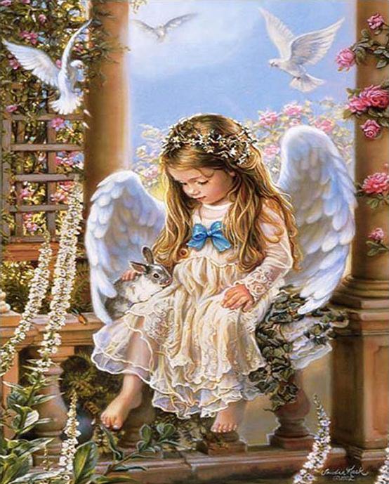 Angel Girl Painting by Numbers