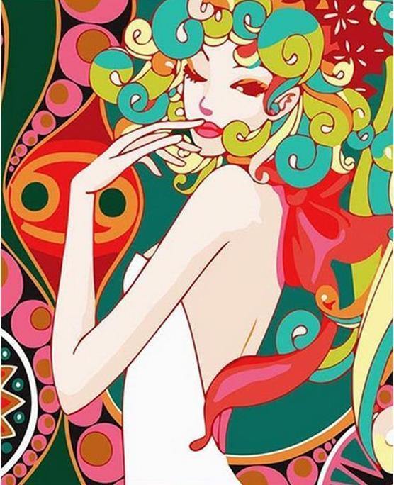 Anime Girl Paint by Numbers