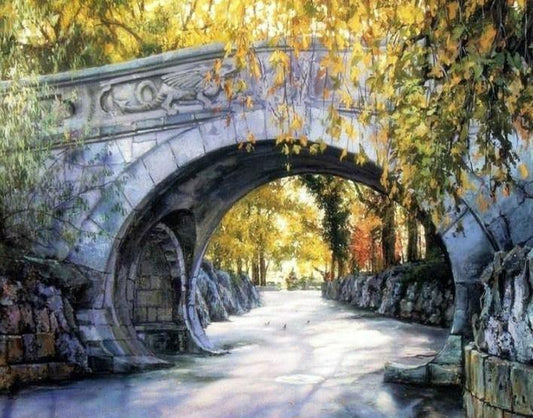 Arch Bridge Painting by Numbers