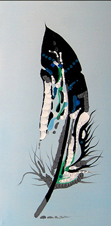 Artistic Feather Paint by Numbers Kit