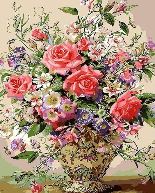 Artistic Flowers Paint by Numbers