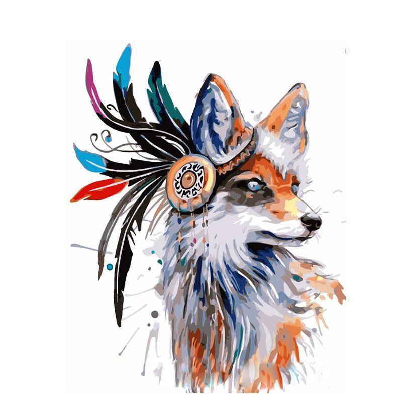 Artistic Fox Paint by Numbers