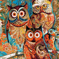 Artistic Owls DIY Painting Kit