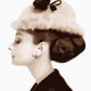 Audrey Hepburn Hat Paint by Numbers