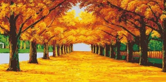 Autumn Pathway Paint by Numbers